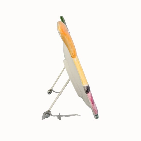 Fitz And Floyd Gypsy Chick Dish Handpainted Ceramic Canape Plate Wall Hanging - Picture 10 of 10